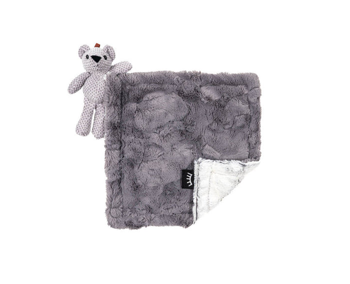 Cozy Charcoal Bear Lovey