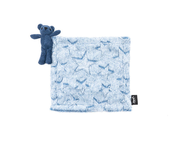 Frosted Navy Stars Bear Lovey
