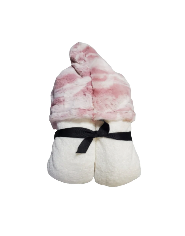 Marble Blush Hooded Towel