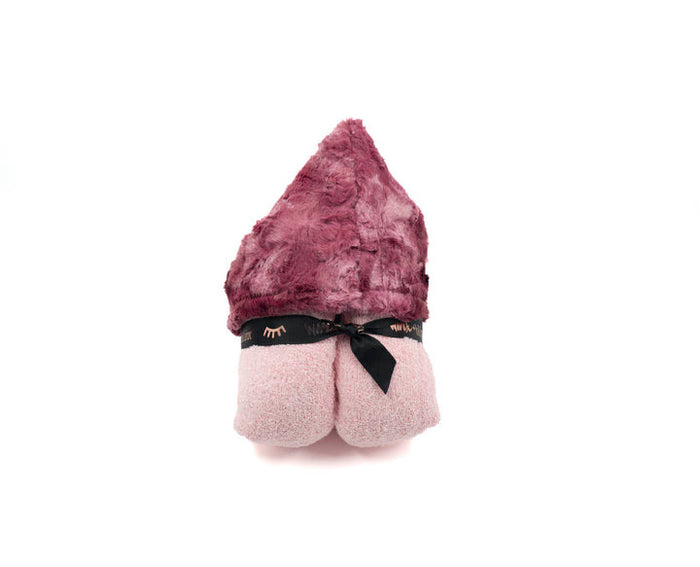 Smokey Raspberry Hooded Towel