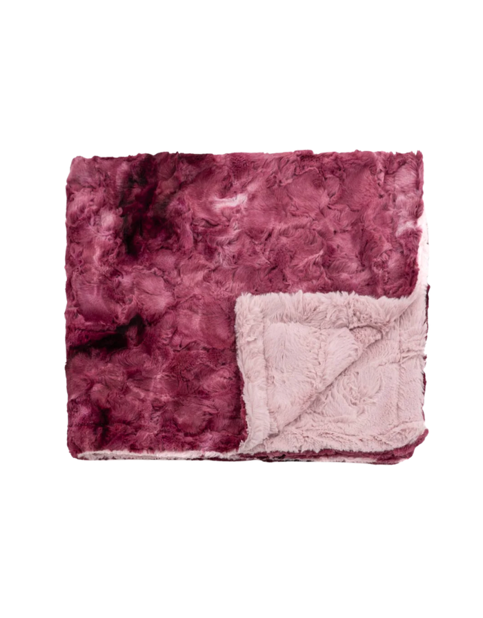 Smokey Mauve Raspberry Blanket