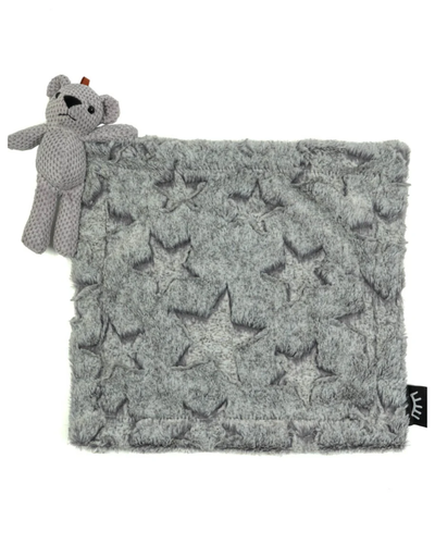Grey Stars Bear Lovey