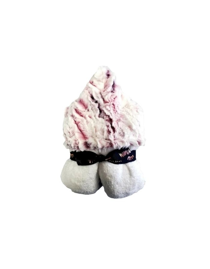 Zebra Rose Hooded Towel